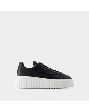 Sneakers H-Stripes Allacciato - Hogan - Leder - Schwarz