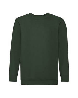 Fruit of the Loom - "Premium" Sweatshirt für Kinder angesetzte Ärmel (Flaschengrün)
