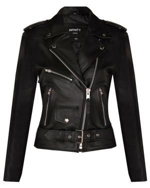 Damen-Bikerjacke aus Rindsleder – Mansfield
