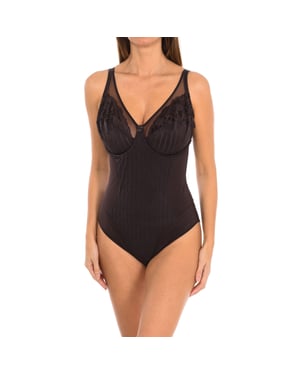 Bügel- und Spitzenbody für Damen, Modell MARILUZ. Elegant, feminin und mit perfekter Passform.
