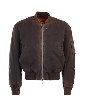Off-White Diag Tab Vintage schwarze Bomberjacke