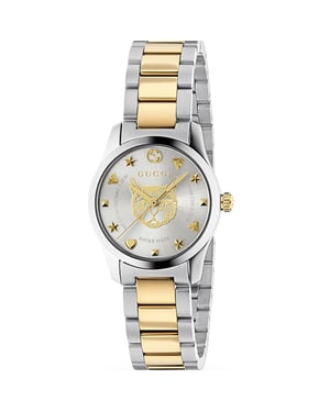 Gucci YA126596 Gold plattiert Mystic zweifarbige Damenuhr