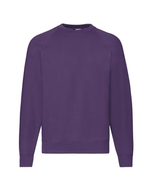 Fruit of the Loom - "Classic" Sweatshirt für Herren/Damen Unisex Raglanärmel (Violett)