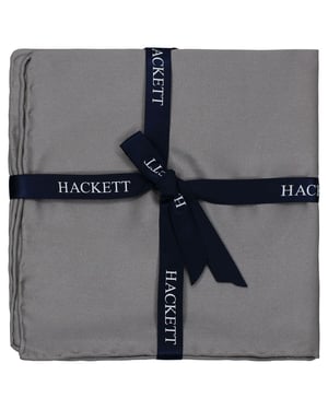 Hackett London Plain Satin Mens Grey Hank Taschentücher