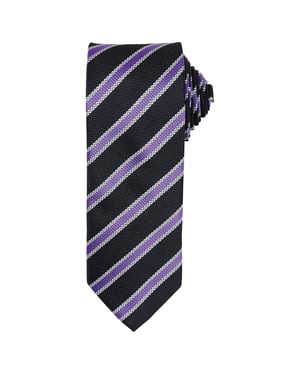 Premier - Krawatte für Herren (Schwarz/Reiches Violett)
