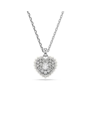 Swarovski 'Hyperbola' Damen-Halskette aus geschwärztem Metall - Silber 5684386