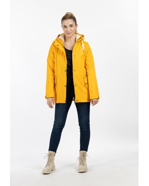 ICEBOUND Regenjacke mit Teddyfutter Damen Sonnengelb