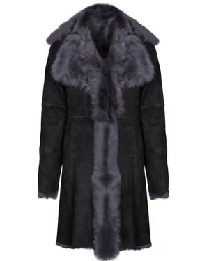 Damen-Trenchcoat aus Toscana-Schaffell-Wildleder-Tbilisi