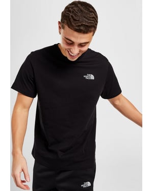 The North Face einfache Kuppel reflektierende Logo-T-Shirt in schwarz