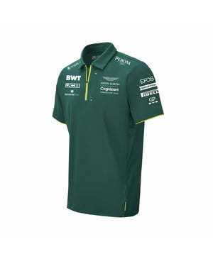 Aston Martin Cognizant F1 Offizielles Team Herren Green Polo Shirt