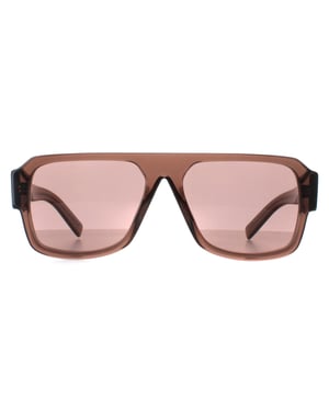 Prada PR22YS 17O60B transparent braun hellbraun Sonnenbrille