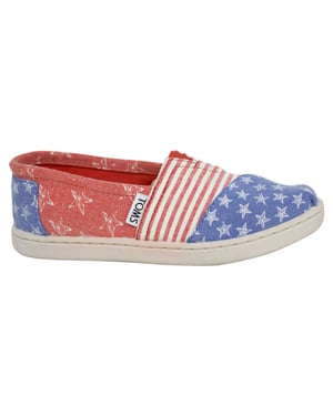 Toms Classic Red Kids Espadrilles
