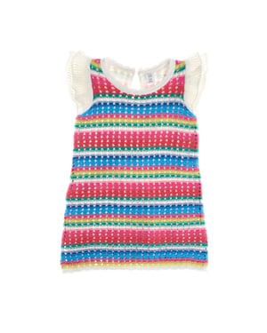 Häkelstrickkleid 663837 Mädchen