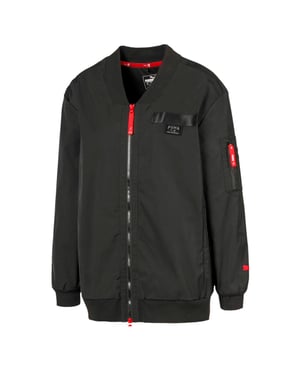 Puma x Adriana Lima Long Black Womens Bomber Jacke 519149 01