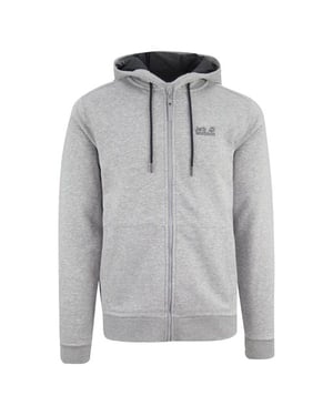 Jack Wolfskin Logo Mens Grey Track Jacke