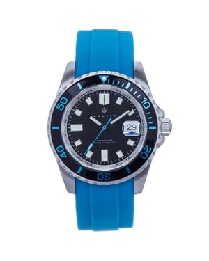 Nautis Interceptor Coffret avec Bracelets Interchangeables et Affichage de la Date - Bleu Clair