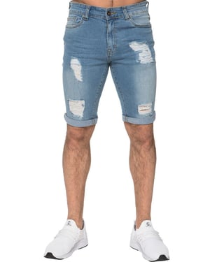 Herren Ripped Skinny Shorts