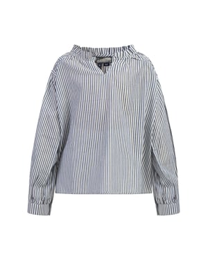 Dreimaster Bluse Mädchen Dunkelmarine Streifen