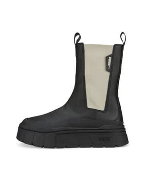 Puma Mayze Stack Chelsea Damen schwarze Stiefel