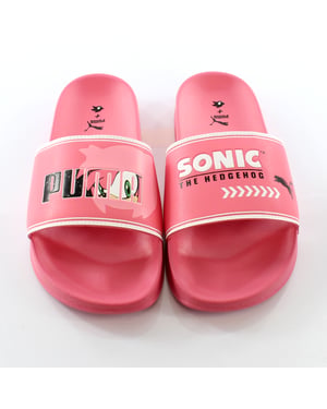 Puma Sega Leadcat Ftr Sonic Jr Slide Slip auf Junior Flip Flop Pink 372342 02