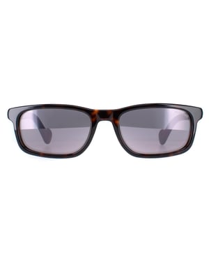Moncler Rectangle Womens Dark Havana Rauch Spiegel ML0116