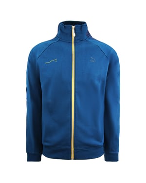 Puma X Ader Fehlerspur Top Reißverschluss hochschlämisch blaue Herren Jumper 595533 60