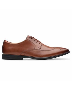 Clarks Bampton Wing Herren braune Schuhe