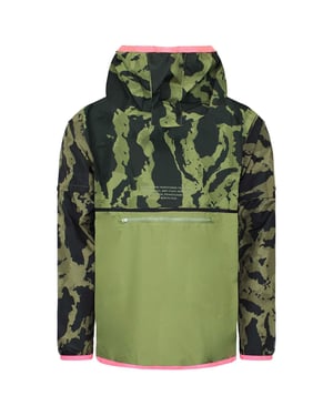 Puma x First Mile – Schwarz/Grüne gewebte 2-Zoll-Jacke für Herren