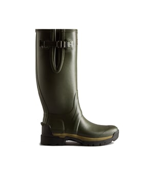 Hunter Balmoral Adjustable Gummistiefel In Dunkeloliv