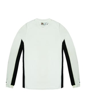Nike Dri-Fit-Logo Langarm Shirt White Black Womens Training Top 260027 100