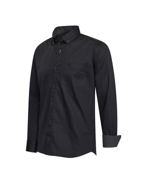 Cappuccino Italia Hemd für Herren. Das Hemd ist aus Baumwolle und Elastan gefertigt und hat eine normale Passform. Auf der Brusttasche ist ein schönes Cappuccino-Logo aufgestickt. Marke: Cappuccino ItaliaModellname: Stretch Shirt AnconaKategorie: HerrenMaterialien: Baumwolle, ElastanFarbe: schwarz