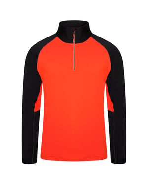 Dare 2B - "Fuser" Thermo-Top mit halbem Reißverschluss für Herren (Knallrot/Schwarz)