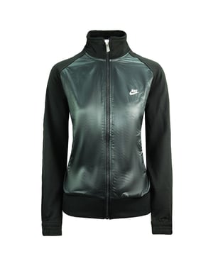 Schwarze Trainingsjacke mit Nike-Logo für Damen