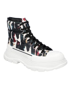 Alexander McQueen Tread Slick Stiefel 'Graffiti'
