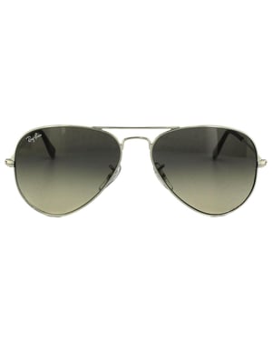 Ray-Ban Sonnenbrille Aviator 3025 003/32 Silber Grau Gradient 58mm