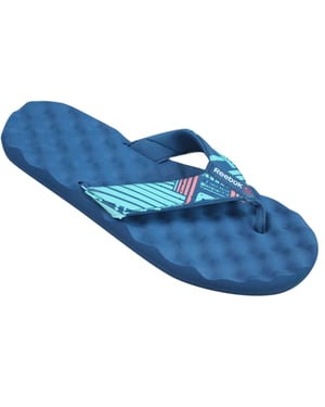 Reebok Nanossage Adventure Blue Synthetic Womens Flip Flops M47904 M10