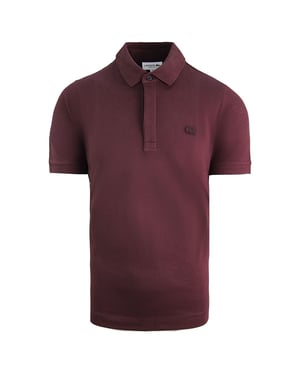 Lacoste regelmäßig Fit Herren Burgund Polo -Hemd