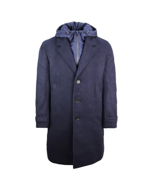 Lacoste Trench Mens Navy Mantel