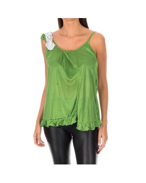 Dünnes Damen-Top mit Rüsche BDM0426