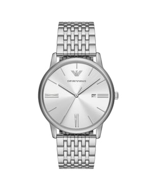 Emporio Armani Minimalist Silber Herren Armbanduhr AR11599