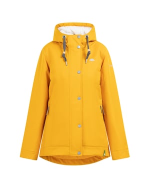 Schmuddelwedda Winterjacke aus recyceltem Polyester Damen senf
