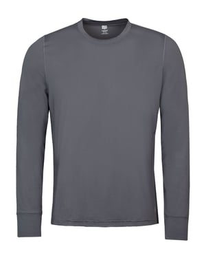 Mens Thermal Long Sleeve T Shirt | Wärmespeicher | Winter Base Layer Top - Grau