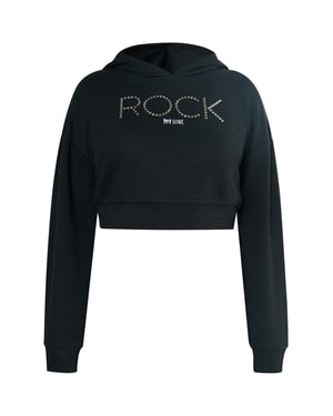 Mymo Kapuzenpullover Damen schwarz