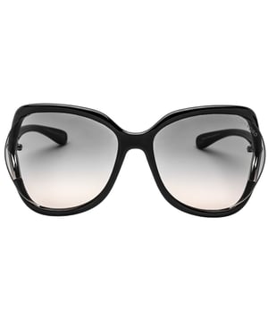 Tom Ford Gradient Smoke Lens Shiny Black Sonnenbrille