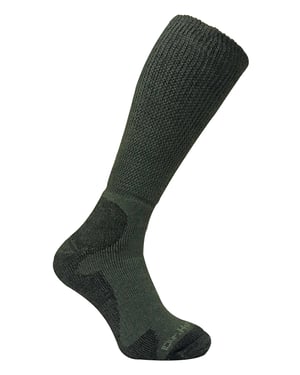 Herren Extra Wide Knee High Merino Wool Wandern Wandern Socken