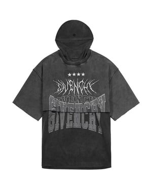Graues T-Shirt mit uberlappendem Design von Givenchy
