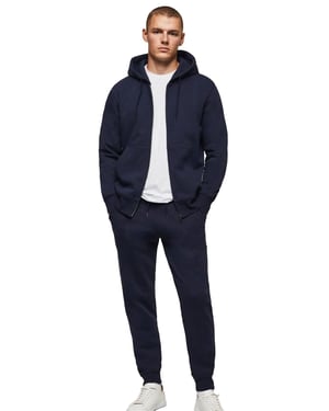 Kruze Herren Zip Up Hoodie Trainingsanzug