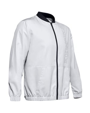 Under Armour Langarm Zip Up Grey Herren Bomber Jacke 1345610 014