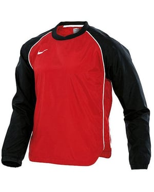 Nike Long Sleeve V-Ausschnitt Schwarz/Red Graphic Print Mens Football Top 264653 648