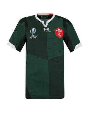 Under Armour Rugby World Cup ausgestattet Kurzschlärmgrüne Herren T-Shirt 1341597 305